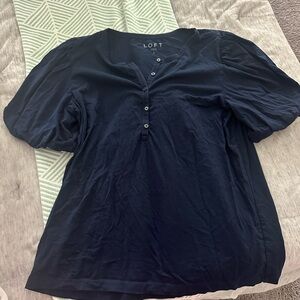LOFT Women's Dark Blue Blouse